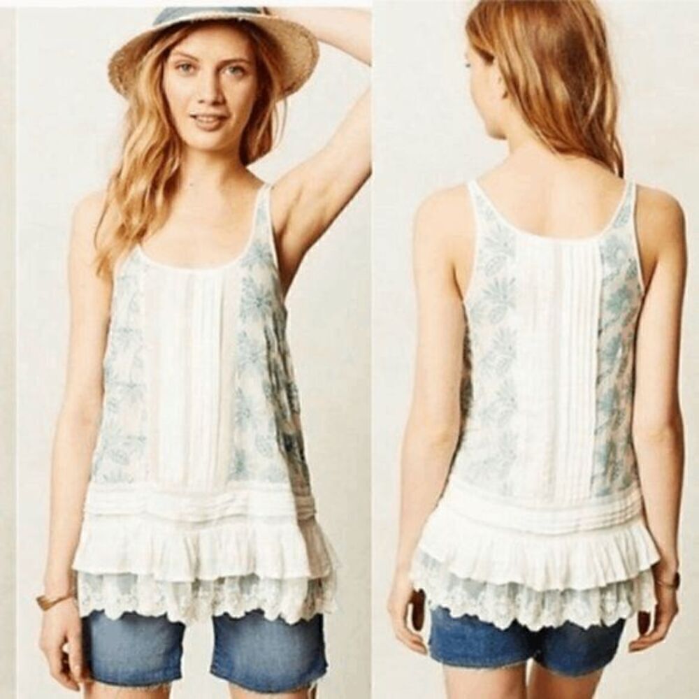 Anthropologie Lilka Boho Sinaloa halter tank top shirt XS